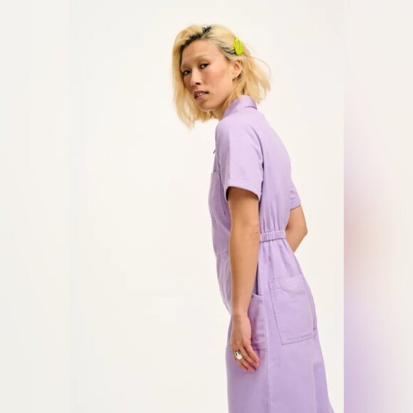 Lucy & Yak lilac Ragan jumpsuit US 12 - Picture 3 of 4